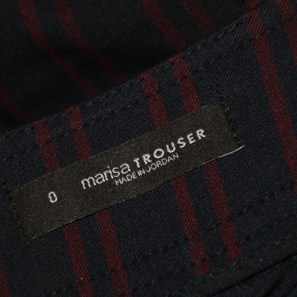 ANN TAYLOR Sailor Stripe Marisa Fit Trouser Pant 0 - Picture 8 of 12